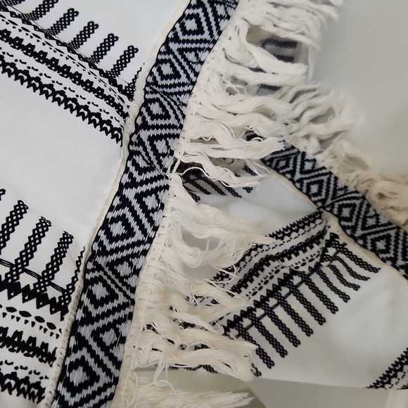 Bohemian Vest Kimono Coverup Aztec Vacation Lagenlook beachy feminine Western - Picture 5 of 8